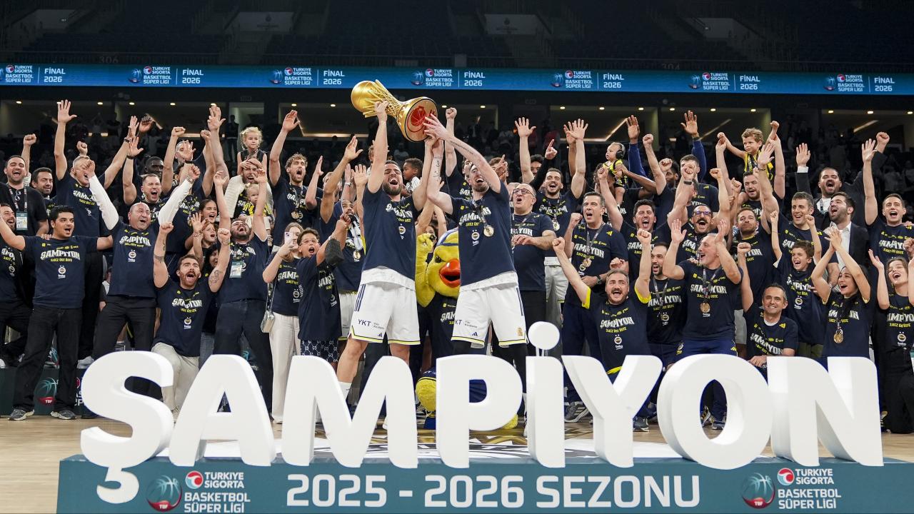 Fenerbahçe Beko, Basketbol Süper Ligi'nde 28. kez şampiyonluk sevinci yaşadı - 2026
